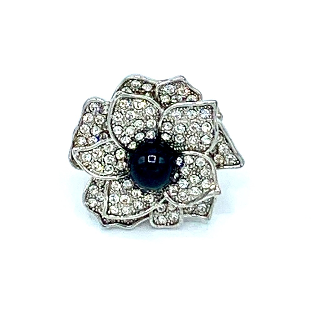 Flower Rhinestone Ring
